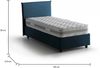 Dmora Einzelbett Alison, Bettkasten mit Stoffbezug, 100 % Made in Italy, Öffnung vorne, inklusive Matratze 90 x 200 cm, Blau Bild 3