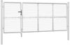 vidaXL Maschen-Gartentor Silber 350x125 cm Verzinkter Stahl 154552 Bild 2