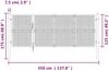 vidaXL Maschen-Gartentor Silber 350x125 cm Verzinkter Stahl 154552 Bild 7