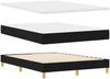 vidaXL Boxspringbett mit Kissen Schwarz 140 x 200 cm Stoff 3338925 Bild 5