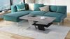 Mazzoni Couchtisch Cliff Beton Betonoptik / Schwarz matt Wohnzimmertisch 110x60x45cm Bild 5