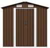 vidaXL Geräteschuppen Braun 204x132x186 cm Stahl 47029 Bild 2