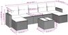 vidaXL 8-tlg. Garten-Sofagarnitur mit Kissen Grau Poly Rattan 3251687 Bild 3