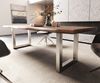 Esstisch Edge 260x100 XL Akazie Braun Edelstahl Breit Live-Edge Bild 5