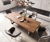 Esstisch Edge 260x100 XL Akazie Braun Edelstahl Breit Live-Edge Bild 4