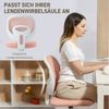 HOMCOM Bürostuhl Schreibtischstuhl mit Netzstoff-Rückenlehne (Schreibtischstuhl, 1 St), für Büro, Arbeitszimmer, Rosa Bild 4