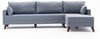 Ecksofa, 'Bella', 85 x 165 x 275, Blau Bild 5