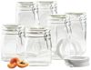 MÄSER 931539 Einmachglas Set 7-teilig; je 2 Einmachgläser 750 ml; 1,05 L; 1,45 L und Einkochring-Set; Weckgläser mit Deckel und Bügel; luftdichtes Aufbewahren, Einkochen, Einwecken; transparent; Glas Bild 4