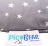 pic Bear Nackenkissen 100 cm x 21cm, ergonomisch - anschmiegsam, anthrazit Musselin : anthrazit Musselin Bild 3