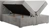 Boxspringbett, Modern Bett mit Multipocket-Matratze und zwei Bettkästen - JASIR - 120 x 200 cm - Hellgrau Velvet - H4 Bild 4