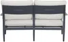 Vente-unique - TAVINYA Gartensitzgruppe Metall Grau - B 73 cm x H 80 cm x L 147 cm Bild 5