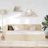 vidaXL Eckbettgestell Creme 90 x 190 cm Stoff 42016493 Bild 4