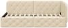 vidaXL Eckbettgestell Creme 90 x 190 cm Stoff 42016493 Bild 5