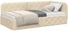 vidaXL Eckbettgestell Creme 90 x 190 cm Stoff 42016493 Bild 3