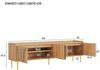 Merax Lowboard mit 3D-Türdesign (Fernsehschrank, 1 St, Stilvoller Stauraum für Wohnzimmer, Entertainmentbereich & mehr), TV-Schrank mit goldenen Griffen & Metallfüßen, 170x35x47.5 cm Bild 4
