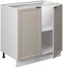 Spülenunterschrank Fame-Line GrauBeige 80 cm mit Regal, AP Eiche Vicco Bild 4