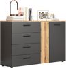 Sideboard Esteban in grau und Eiche Evoke 139 cm Bild 4