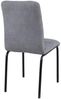 Stuhl 2er Set Stoff Hellgrau Stahl Schwarz Bild 4