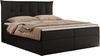 Boxspringbett, Polsterbett mit Bettkasten - PREMIUM-10 - 200x200cm - Schwarz Kunstleder - H3 Bild 3