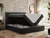 Boxspringbett, Polsterbett mit Bettkasten - PREMIUM-10 - 200x200cm - Schwarz Kunstleder - H3 Bild 2