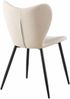 Esszimmerstuhl COLON - Stoff Creme 50x58x80 cm | Essstühle Esszimmerstühle Küchenstühle Wohnzimmerstühle Bild 4