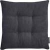 MAGMA Stuhlkissen Sitzkissen INGA - ca. 35 x 35 x 5 cm Cordstoff 4er Set anthrazit Bild 5