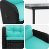 vidaXL Sofa-Tischset 7 pcs PE Rattan und pulverbeschichteter Stahl 3422465 Bild 5