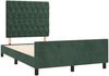 vidaXL Bettgestell ohne Matratze Dunkelgrün 120x190 cm Samt 3270599 Bild 3