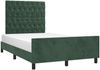 vidaXL Bettgestell ohne Matratze Dunkelgrün 120x190 cm Samt 3270599 Bild 4