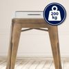 CLP Hocker Armin aus Metall bis 200 kg belastbar stapelbar,gold Bild 5