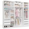 Raumhirsch Furniture Kleiderschrank Kleiderschrank, Garderobensystem, Schranksystem, Garderobe (Maße 260 x 50 x 250 (H) cm, 3 Segmente, 2 Kleiderstangen) Mit Schubladen, Modulares System Bild 2