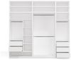 Raumhirsch Furniture Kleiderschrank Kleiderschrank, Garderobensystem, Schranksystem, Garderobe (Maße 260 x 50 x 250 (H) cm, 3 Segmente, 2 Kleiderstangen) Mit Schubladen, Modulares System Bild 4