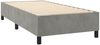 vidaXL Boxspringbett mit Matratze & LED Hellgrau 80x200 cm Samt, Härtegrad: H2 [3136209] Bild 5