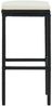vidaXL Barhocker mit Kissen 4 Stk. Schwarz Poly Rattan 313446 Bild 4