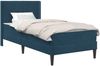 vidaXL Bettgestell mit Matratze mit Kopfteil Blau 90 x 190 cm Samt 3414836 Bild 2