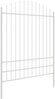 vidaXL Gartenzaun 6 pcs Weiß 170 x 225 cm Pulverbeschichteter Stahl 3360165 Bild 5