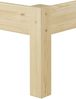Doppelbett Massivholzbett 140x200 Kiefer unbehandelt mit wählbarem Zubehör V-60.38N-14Rollrost und Matratze inkl. Bild 5
