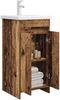 vidaXL Badezimmerschrank mit Waschbecken Altholz 42 x 40 x 84,5 cm 890774 Bild 3