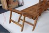 Gartenbank 196x70x75cm Klappbar Akazienholz Liege Sofa Park Sitzen Gartenmöbel Bild 2