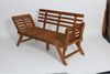 Gartenbank 196x70x75cm Klappbar Akazienholz Liege Sofa Park Sitzen Gartenmöbel Bild 5
