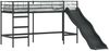 vidaXL Kinder-Loftbett mit Rutsche Schwarz und Anthrazit 75 x 190 cm 42020773 Bild 2