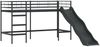 vidaXL Kinder-Loftbett mit Rutsche Schwarz und Anthrazit 75 x 190 cm 42020773 Bild 4