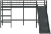 vidaXL Kinder-Loftbett mit Rutsche Schwarz und Anthrazit 75 x 190 cm 42020773 Bild 5