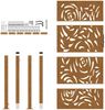 vidaXL Gartentor 100x175 cm Verwitterungsstahl Flammendesign 4100997 Bild 5