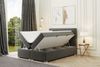 Boxspringbett Schlafzimmerbett DUSTY 120x220cm in Stoff Riviera Weinrot Bild 2