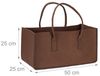 Relaxdays 8 x Kaminholztasche aus Filz braun Bild 5