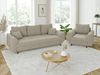S-Style Möbel 3-Sitzer Sofa Leif mit Holzfüßen im skandinavischen Stil aus Boucle-Stoff, mit Wellenfederung Bild 4