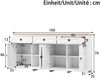 Modern and simple Anrichte Moderne Sideboard Schrank Anrichte Stauraum Buffet Wohnzimmer Set,160L x 35B x 76H(cm) Bild 4