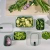 Mepal - Glasbehälter mit deckel EasyClip - Schüssel mit Deckel und Schiebeverschluss - Meal prep boxen - Geeignet für Mikrowelle, Dampfgarer und Ofen - Luftdicht - 1500 ml - Nordic sage Bild 5