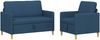 vidaXL Sofa Set mit Stauraum 2 pcs Blau Polyester 3429156 Bild 2